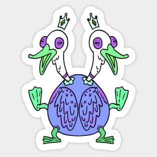 A Cavalcade of Duck (version 1) Sticker